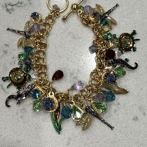LUNCH AT THE RITZ DRAGONFLY CHARM BRACELET!  Highly collectible!